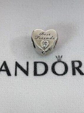 Pandora Polished Best Friends Heart Charm